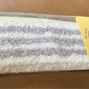 Wilhold White and Gray  terry Textured Headband, new